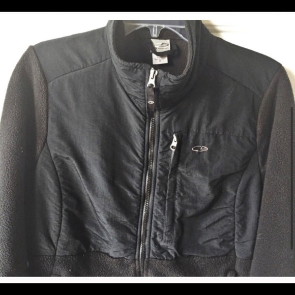 Champion Semi Fleece Jacket Black Size M - Picture 3 of 6